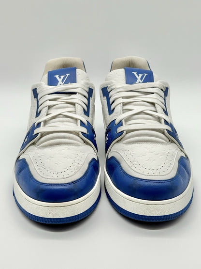 Size 11 - Louis Vuitton Trainer Low #54 Mini Monogram - Blue