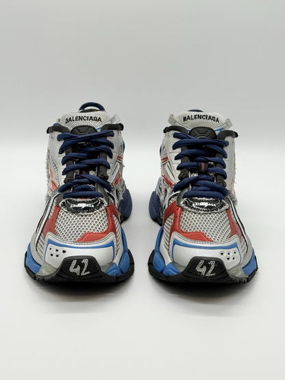 Size 9 - Balenciaga Runner Sneaker Grey Red Blue