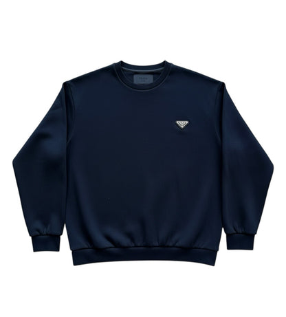 Prada Technical Cotton Sweatshirt Black Size L ($1950 Retail)