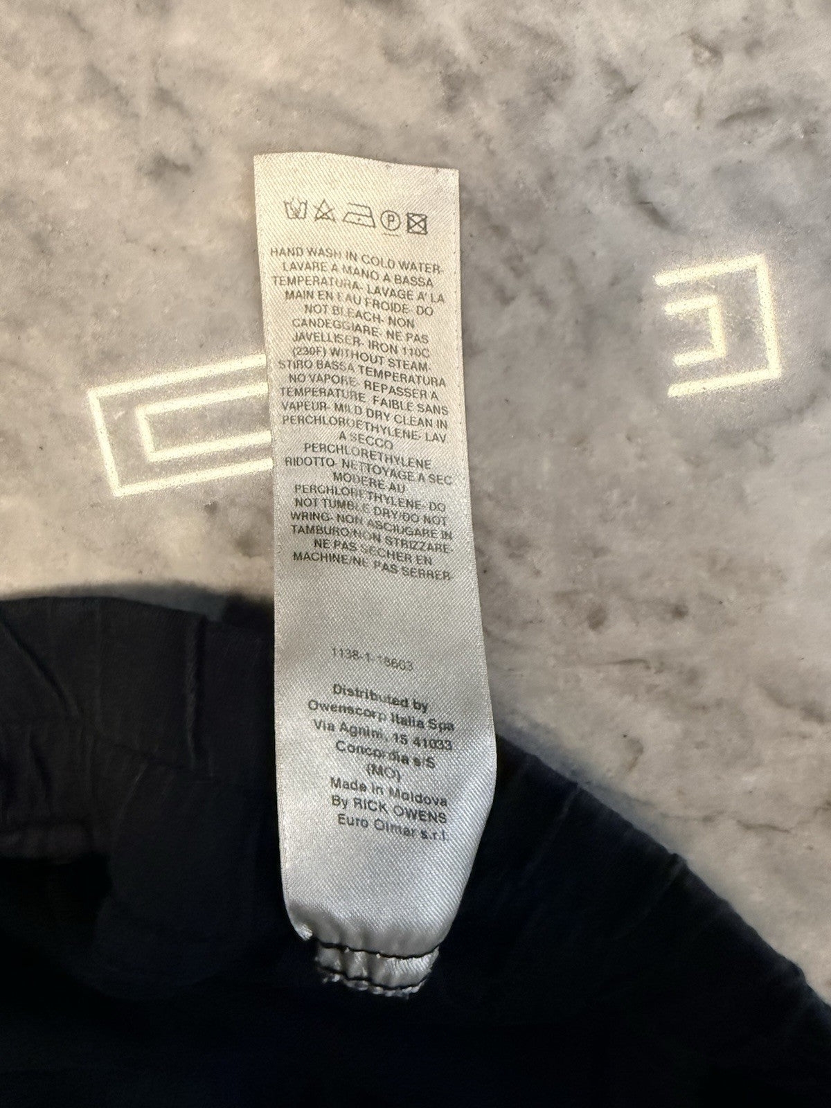 Rick Owens DRKSHDW Berlin drawstring pants in black cotton Size S ($715 Retail)