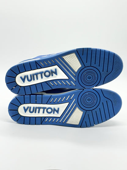 Size 10 - Louis Vuitton Trainer Low #54 Mini Monogram - Blue