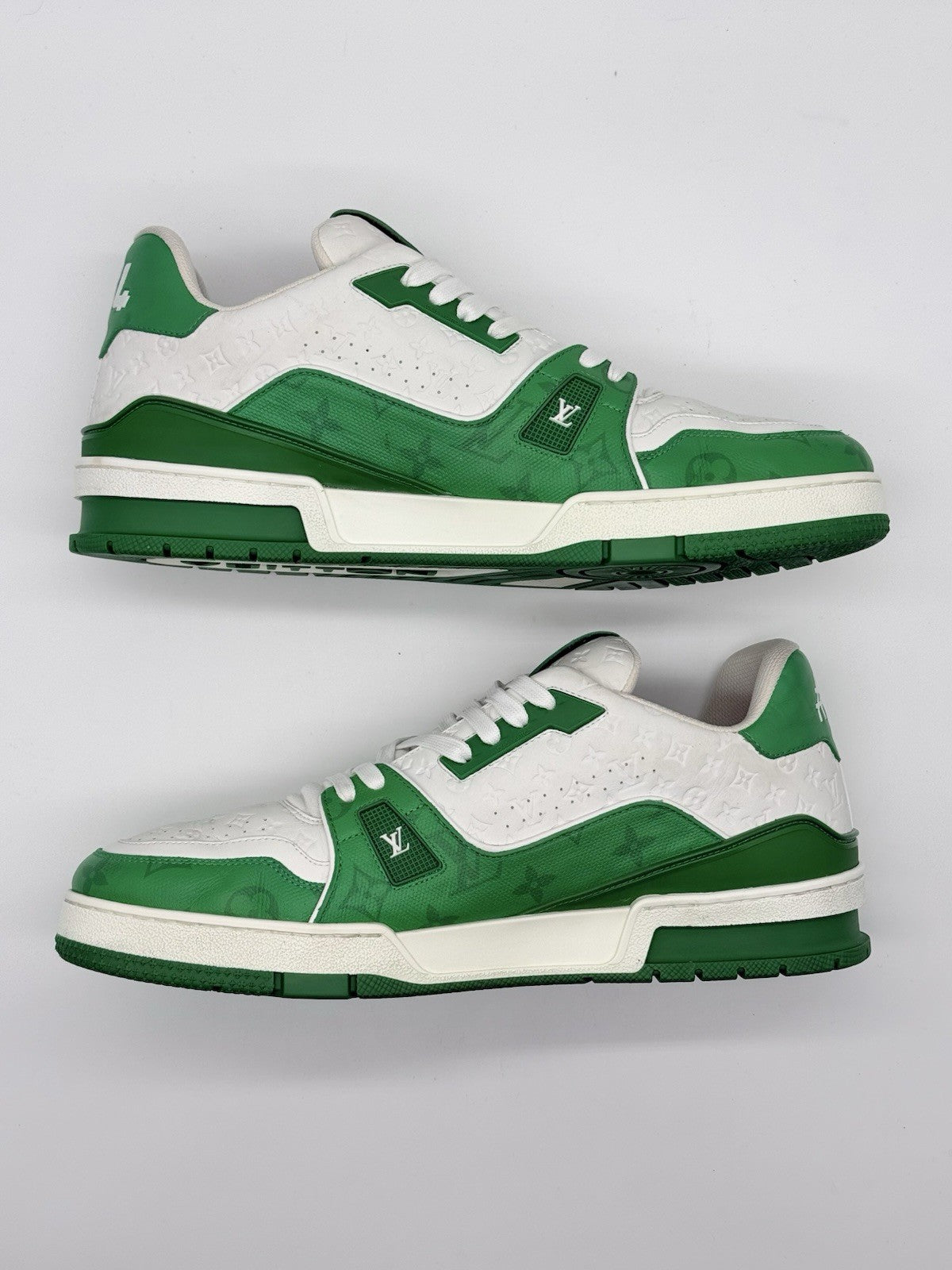 Size 11 - Louis Vuitton Trainer Low #54 Mini Monogram - Green