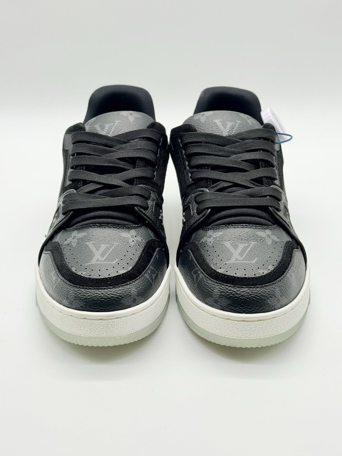 WORN ONCE Size 7 - Louis Vuitton Trainer Black Monogram