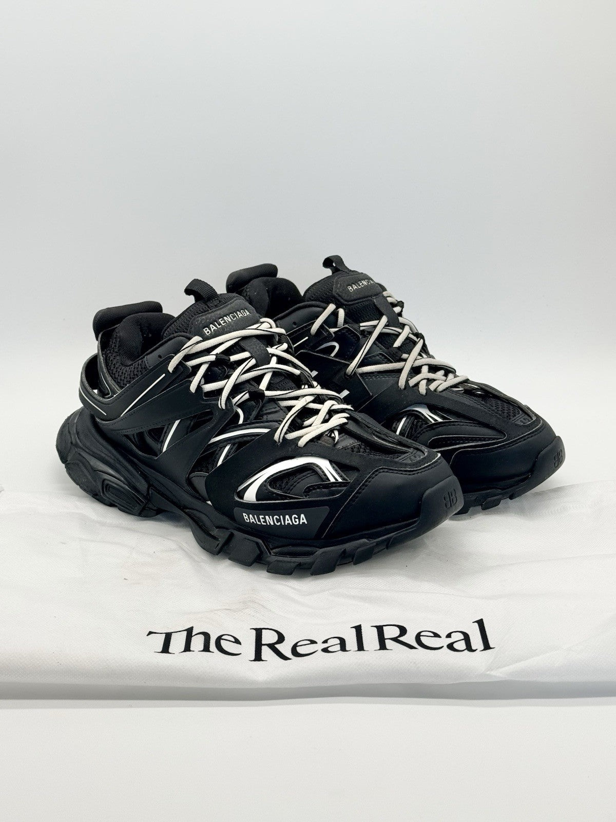 Size 10 - Balenciaga Track Sneaker Black White