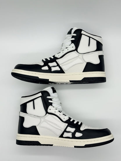 BRAND NEW Size 9 - Amiri skel top high Black And White ($650 Retail)