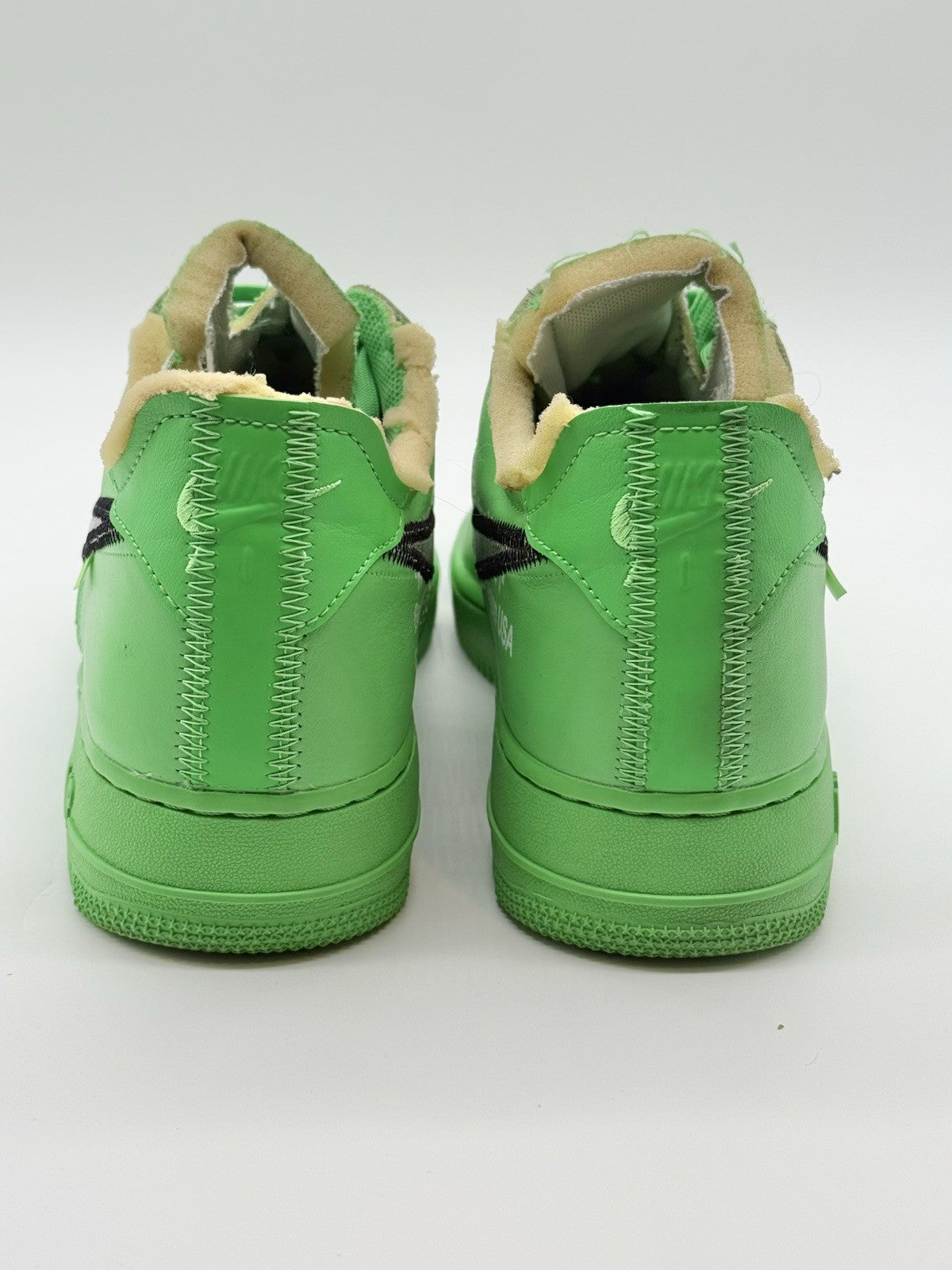 Size 9.5 - Nike Off-White Air Force 1 Low Brooklyn Light Green