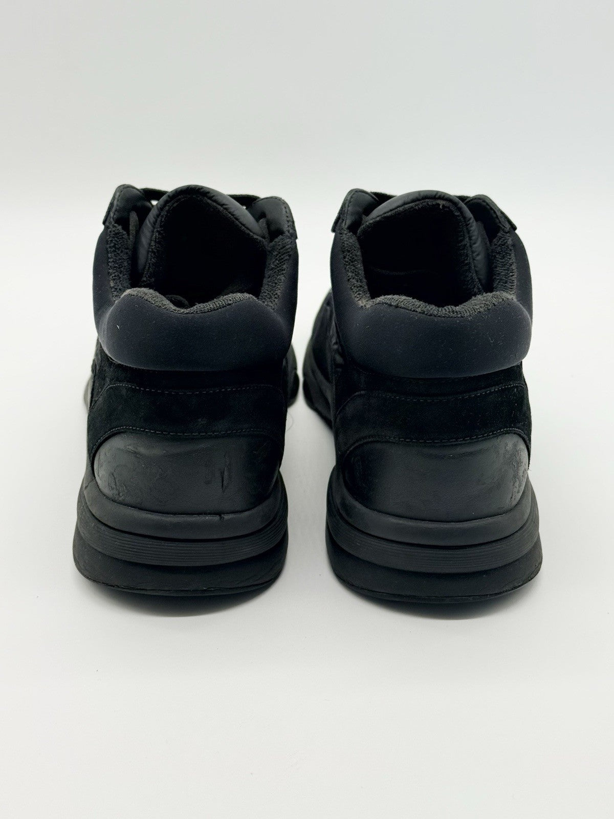 Size 7.5 - CHANEL CC Logo Black Sneaker
