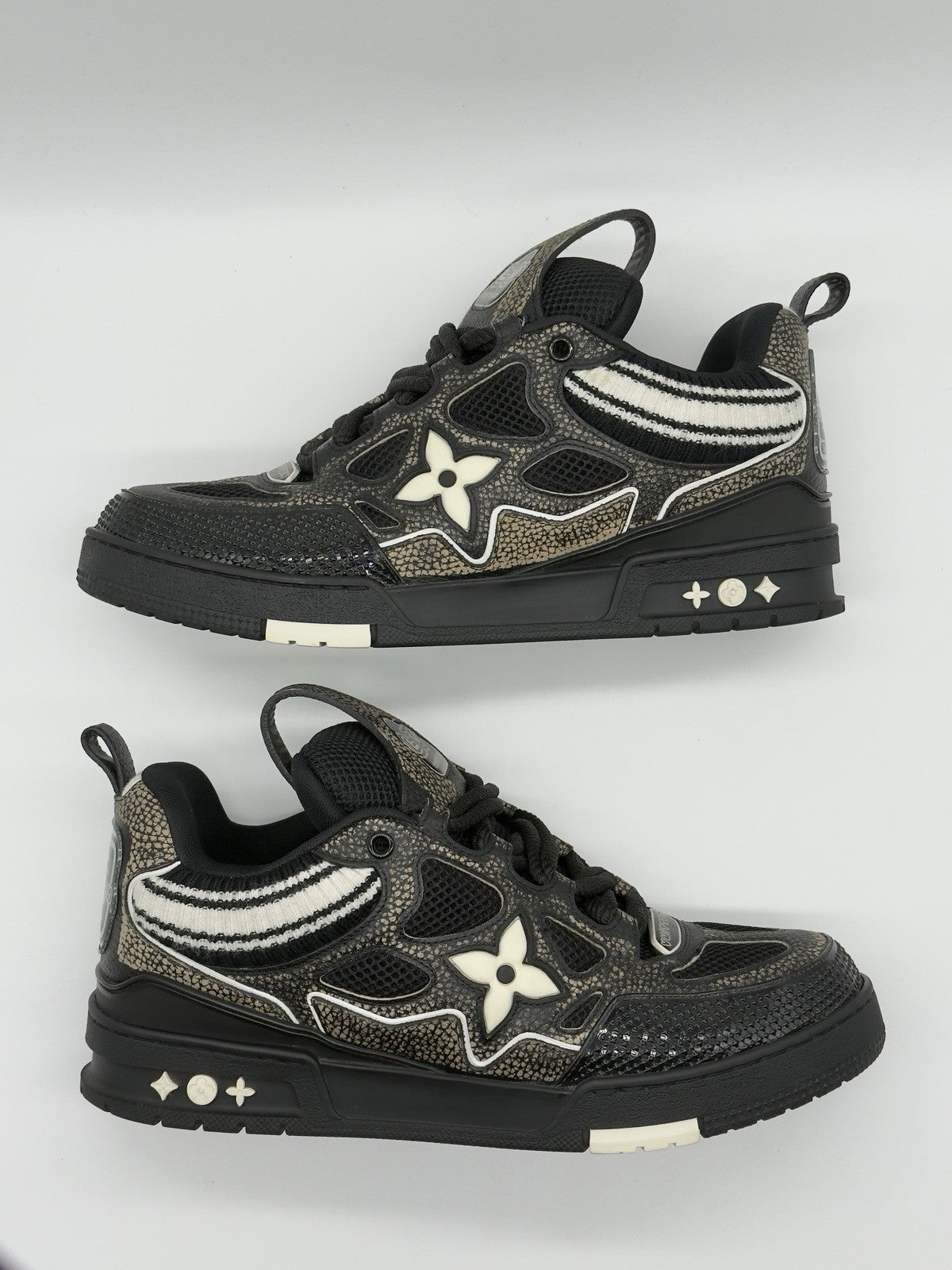 Size 10 - Louis Vuitton Skate Sneaker Black Gold