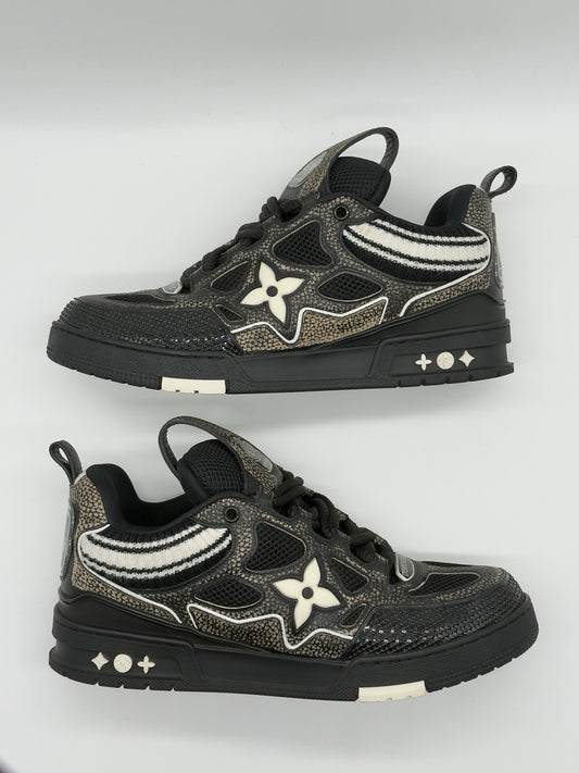 Size 10 - Louis Vuitton Skate Sneaker Black Gold