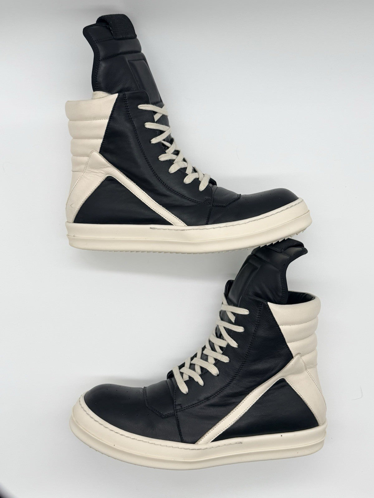 Size 10 - Rick Owens Geobasket High Black