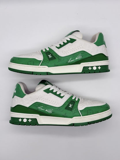Size 11 - Louis Vuitton Trainer Low #54 Mini Monogram - Green