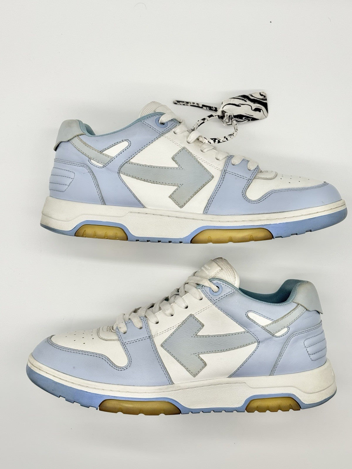 Size 12 - Off-White Out of Office White Light Blue Suede