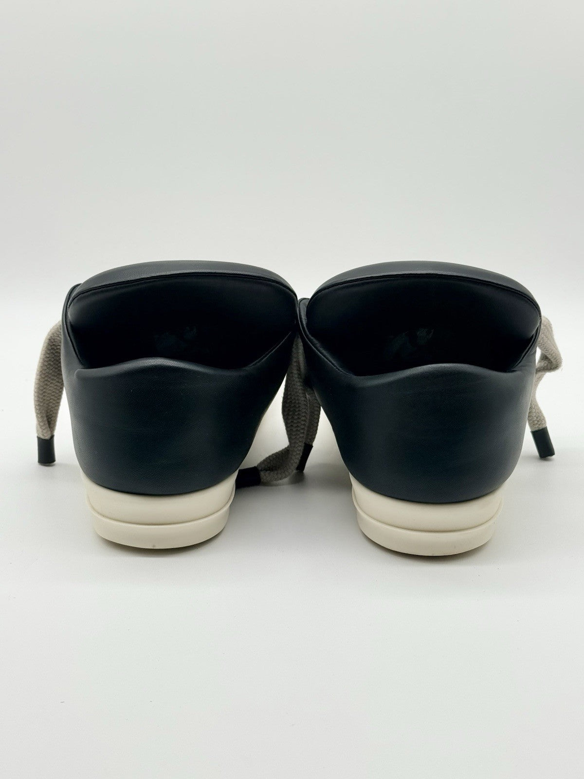 Size 10 - Rick Owens Luxor Jumbo Padded Low Black Milk
