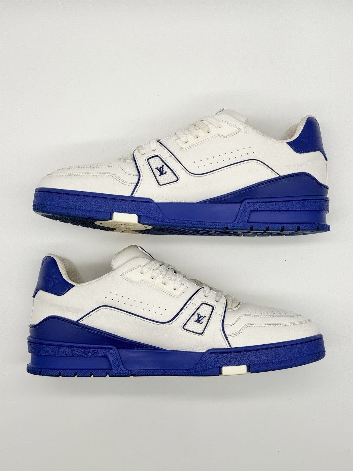 Size 10 - Louis Vuitton Trainer Low White Blue