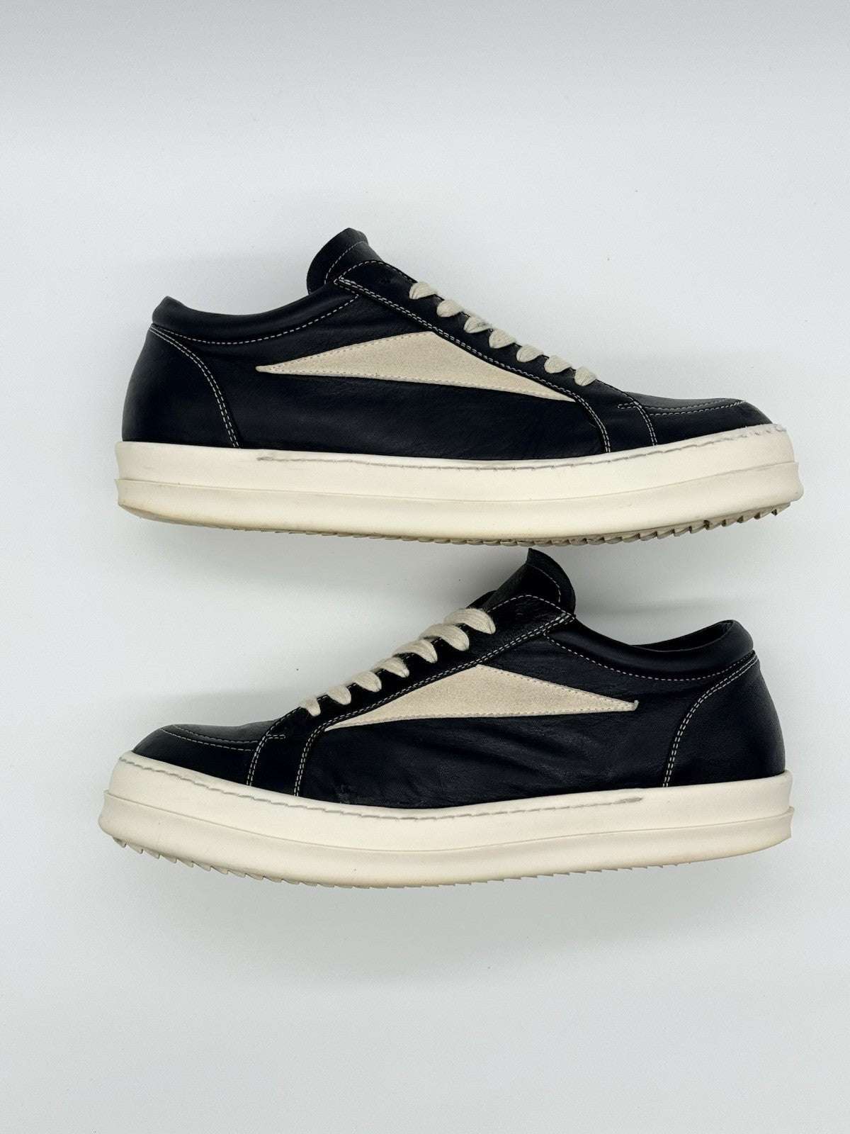 Size 10.5 - Rick Owens Vintage Lows Black