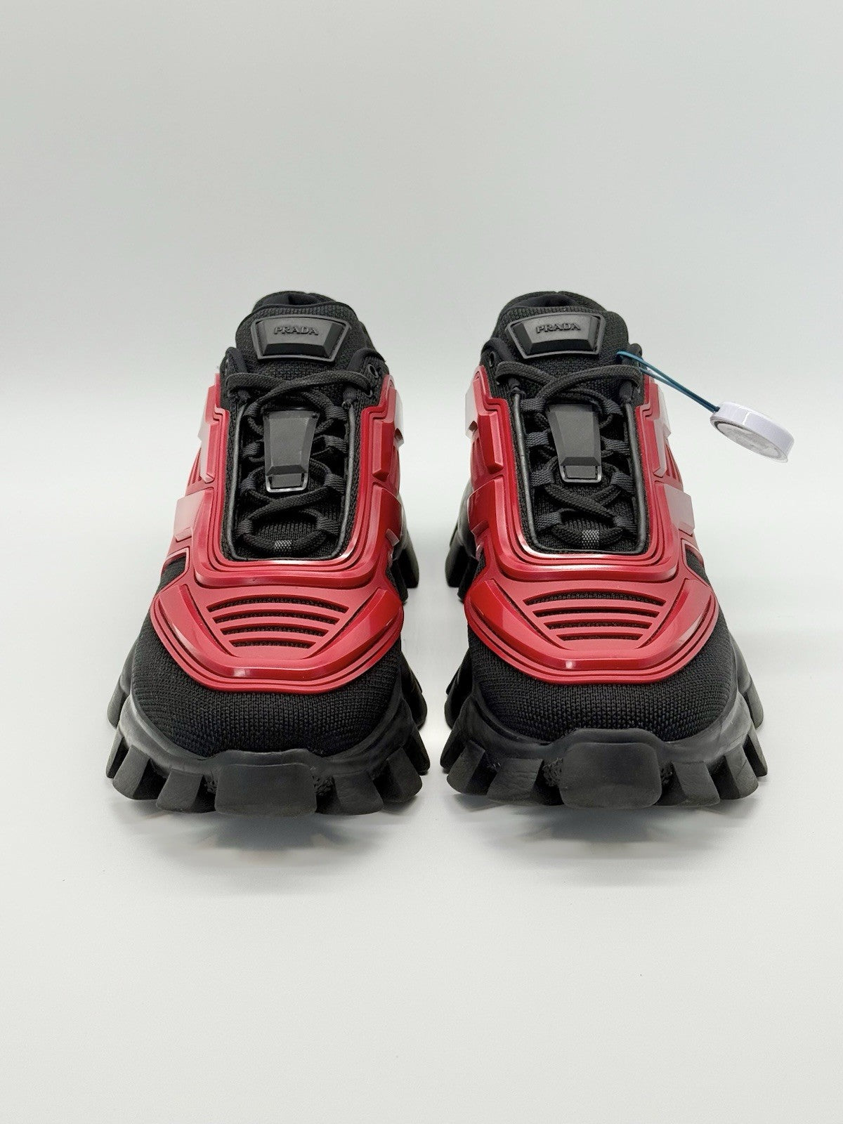 Size 8.5 - Prada Cloudbust Thunder Knit Red Black