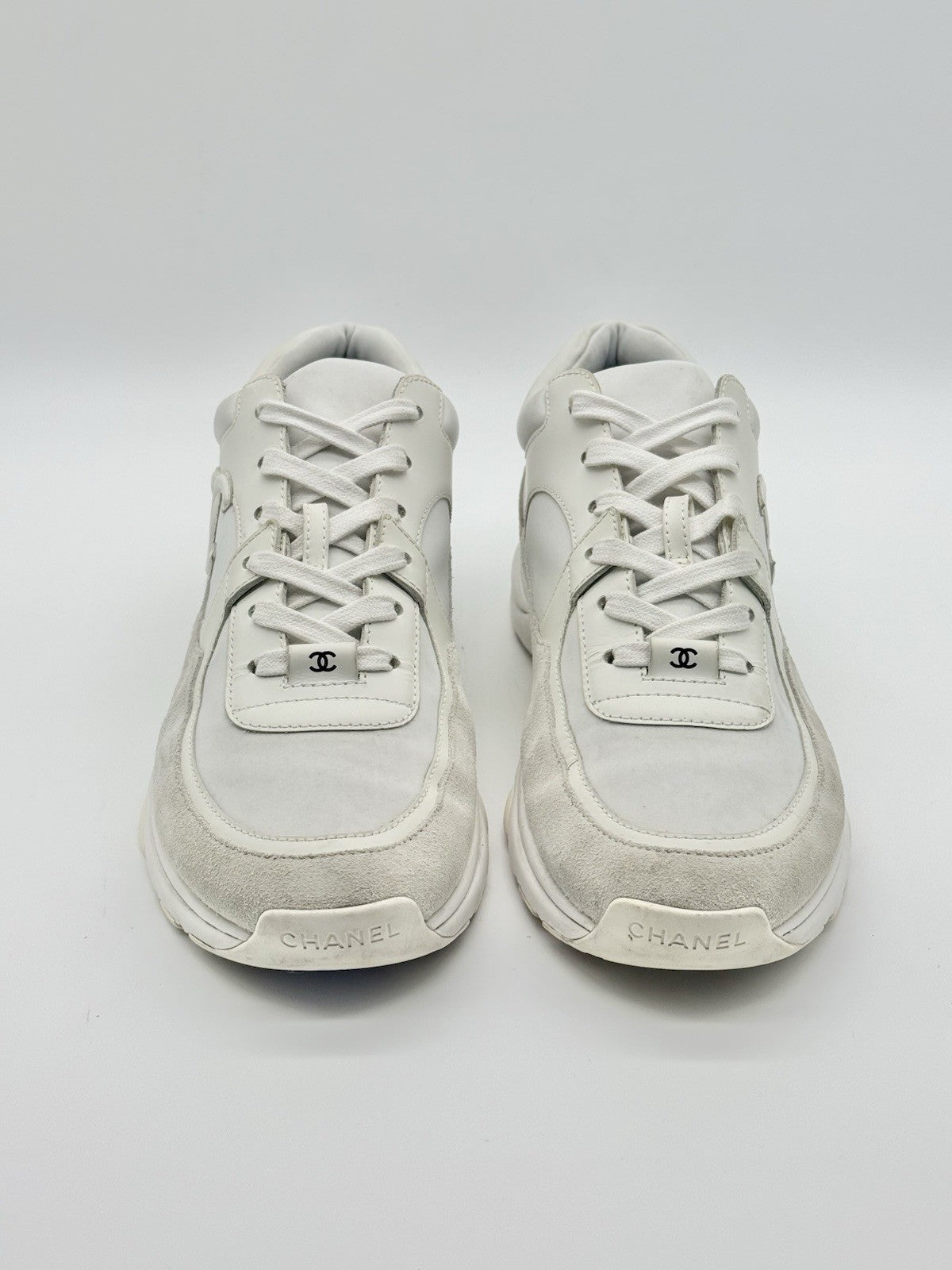 Size 9 - Chanel CC Logo Sneaker White