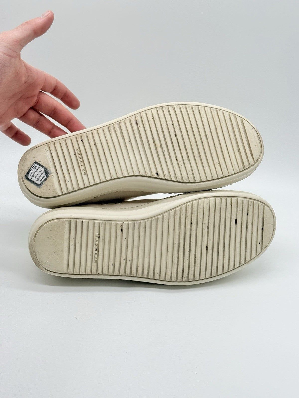 Size 11 - Rick Owens Low Ramones White