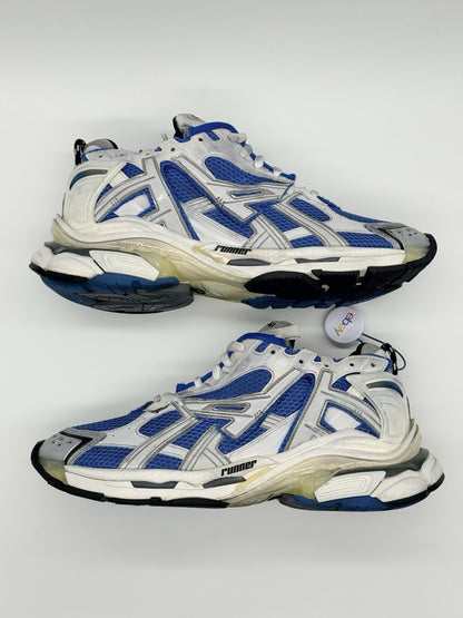Size 10 - Balenciaga Runner Sneaker White Blue Yellow