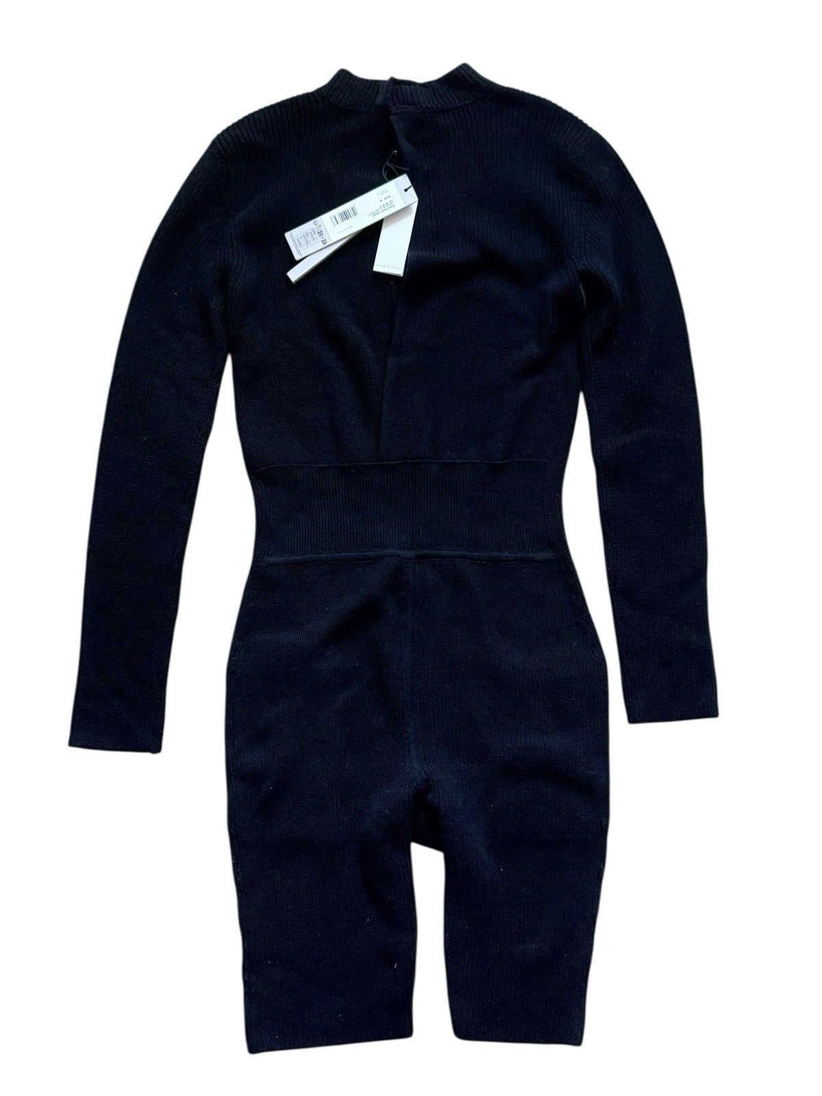 Rick Owens Headon Flight suit In Black Wool Knit ($1950 Retail)
