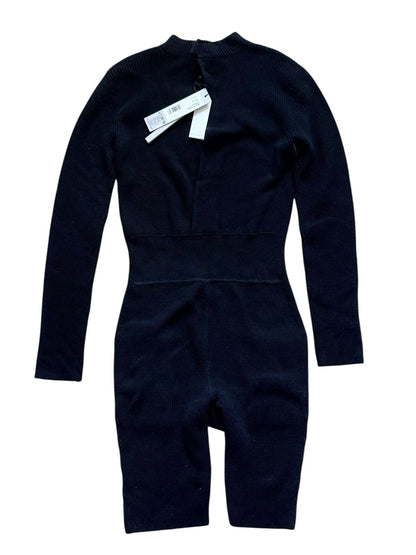 Rick Owens Headon Flight suit In Black Wool Knit ($1950 Retail)