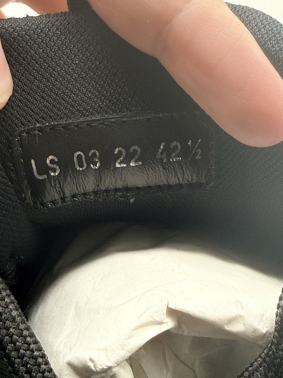 Size 9.5 - Dior B22 Black Reflective