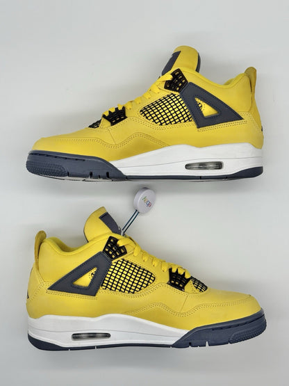 WORN ONCE - Size 9.5 - Jordan 4 Retro Mid Lightning