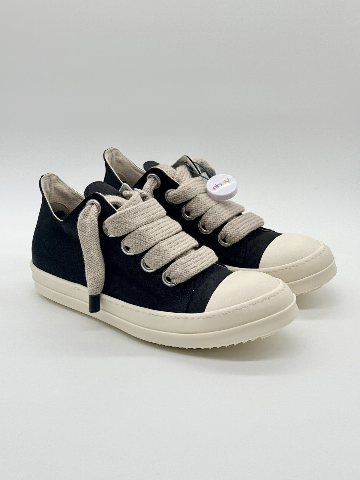 TRIED ON Size 11 - Rick Owens DRKSHDW Ramones Jumbo Lace Black