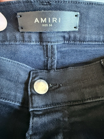 Amiri Ripped Black Jeans Size 34 ($1295 Retail)