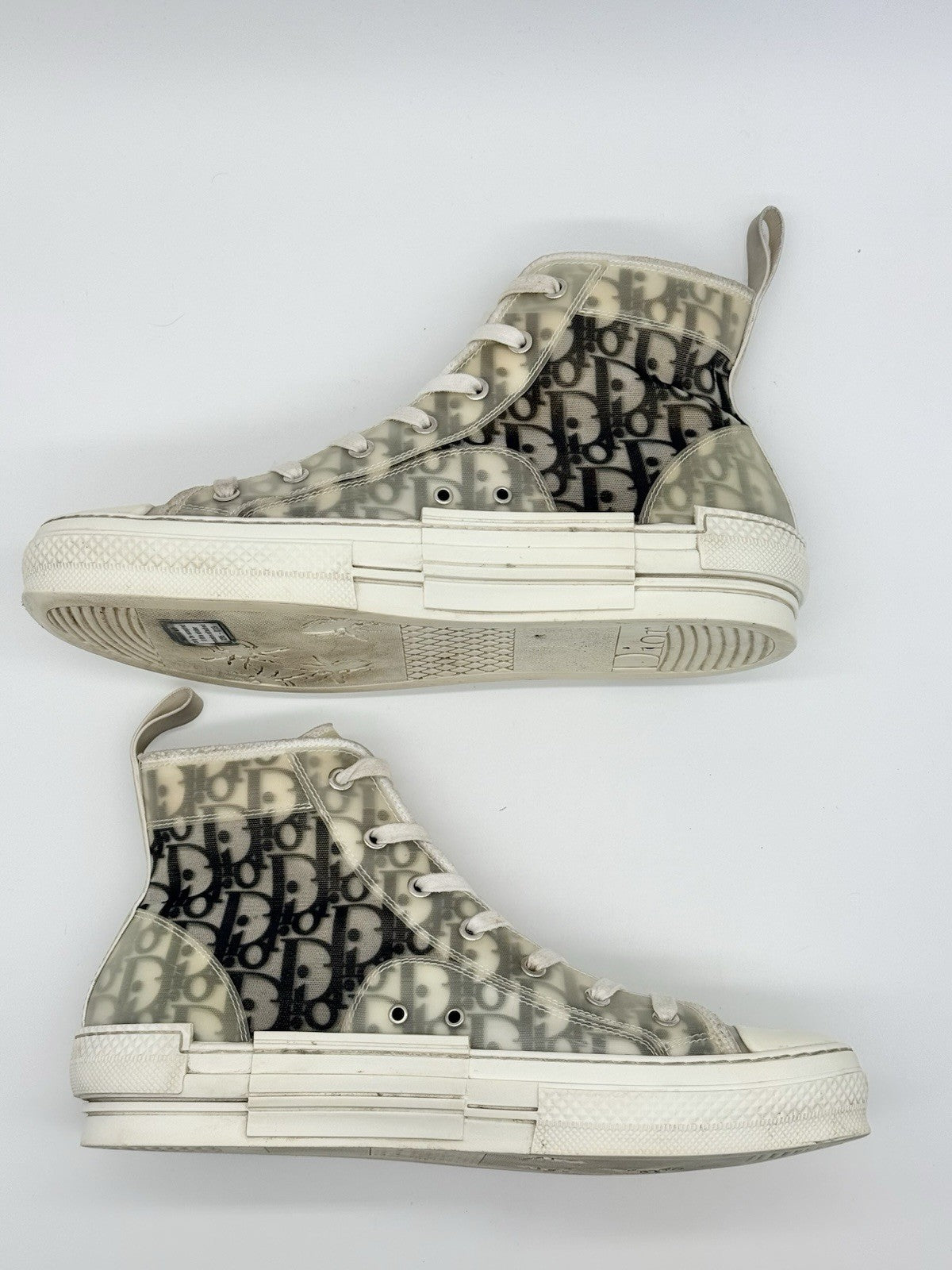 Size 10 - Dior B23 High Dior Oblique White
