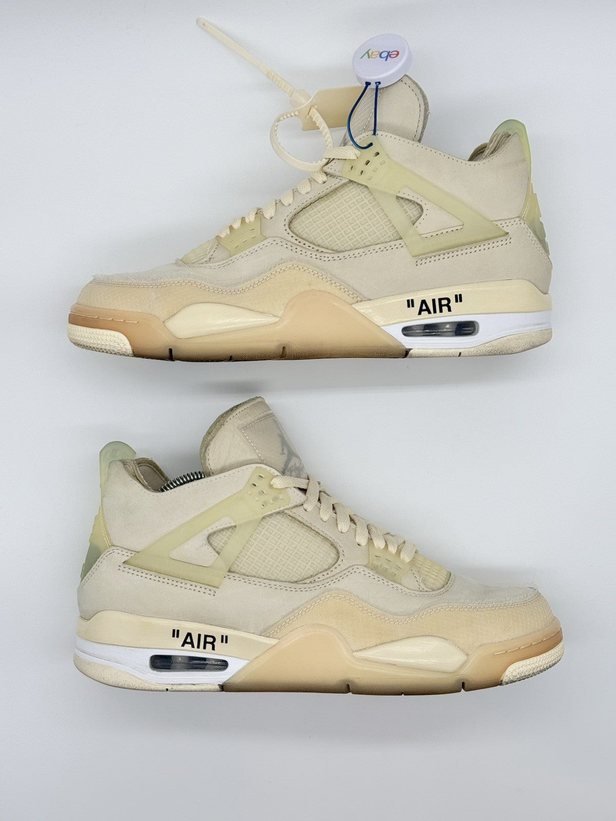 Size 9.5m/11w - Jordan 4 SP x Off-White Mid Sail