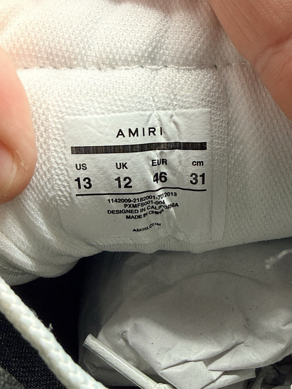 BRAND NEW Size 13 US - Amiri Skel High Top White And Black ($650 Retail)