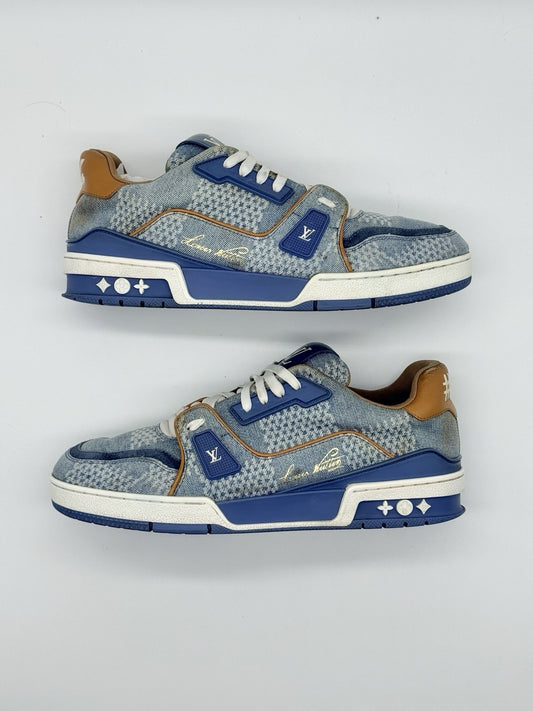 Size 8 - Louis Vuitton Trainer Blue Denim