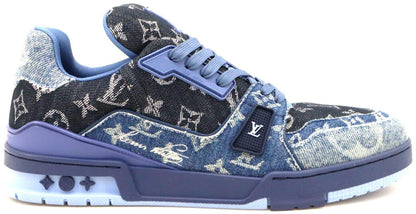 Size 9 - Louis Vuitton Trainer Blue Monogram Denim